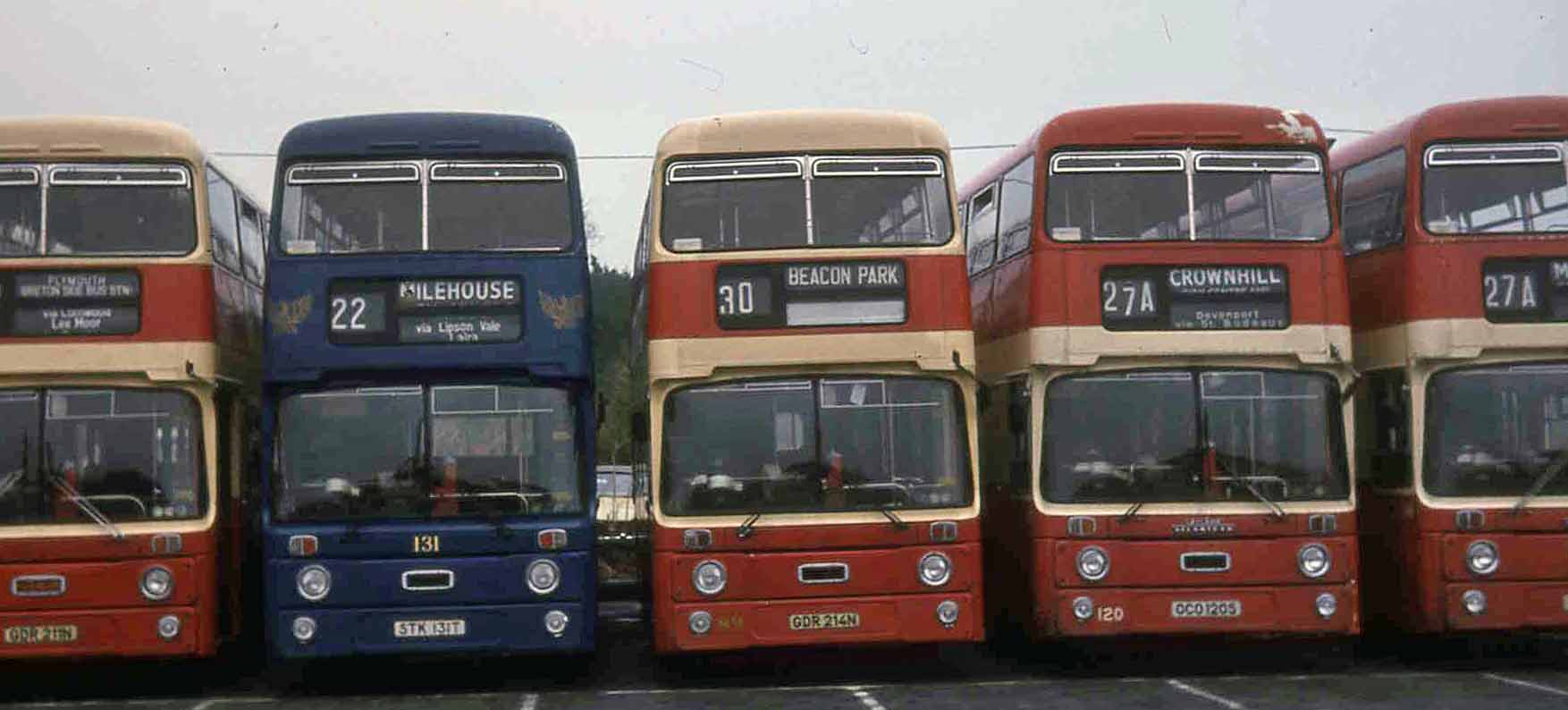 Plymouth City Leyland Atlantan AN68 PRV 86, Roe 131, PRV 89 & Roe 120